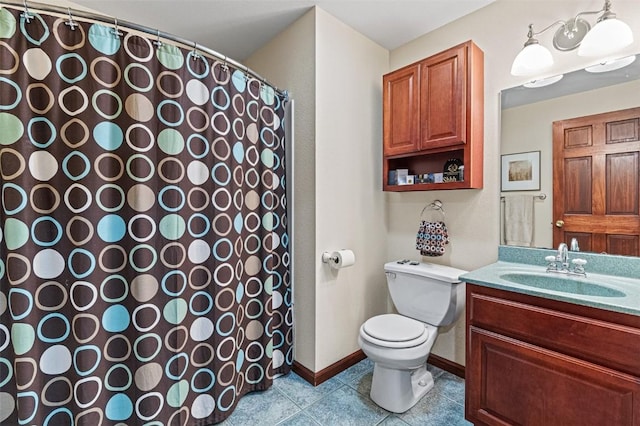 927 Southlawn Dr, Iowa City, IA 52245 - bathroom with tile patterned flooring, vanity, and a shower with curtain