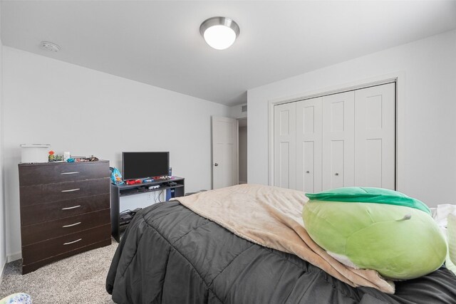 281 Danielle St, Iowa City, IA 52245 - bedroom featuring light colored carpet and a closet