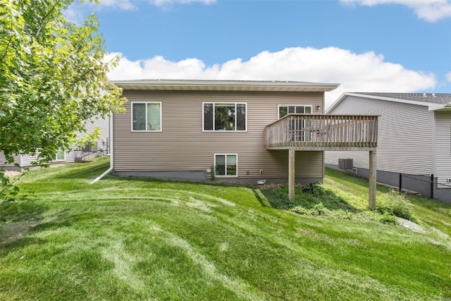 281 Danielle St, Iowa City, IA 52245 - rear view of property featuring a wooden deck