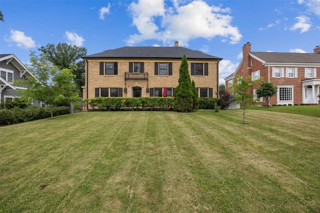 2144 Grande Ave SE, Cedar Rapids, IA 52403 - view of front of house with a front lawn and brick siding