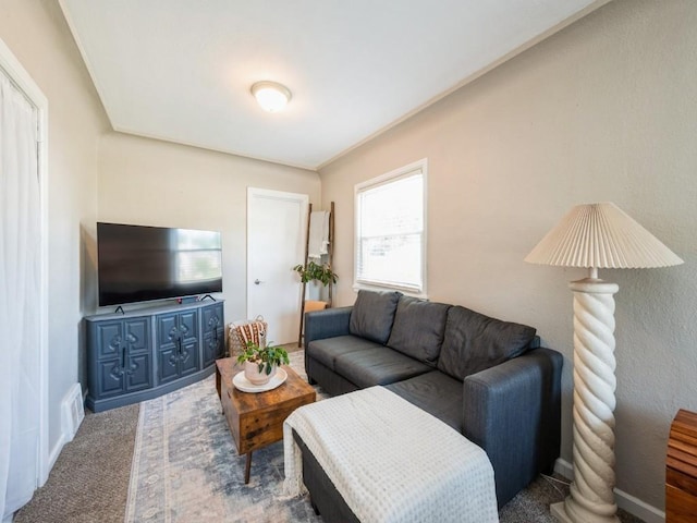 927 O Ave NW, Cedar Rapids, IA 52405 - living area with carpet flooring and baseboards