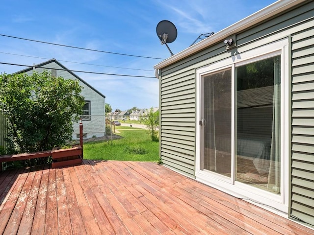 927 O Ave NW, Cedar Rapids, IA 52405 - view of wooden deck