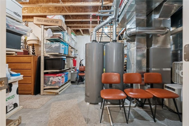 2021 Andrew Charles Dr NW, Cedar Rapids, IA 52405 - basement featuring water heater