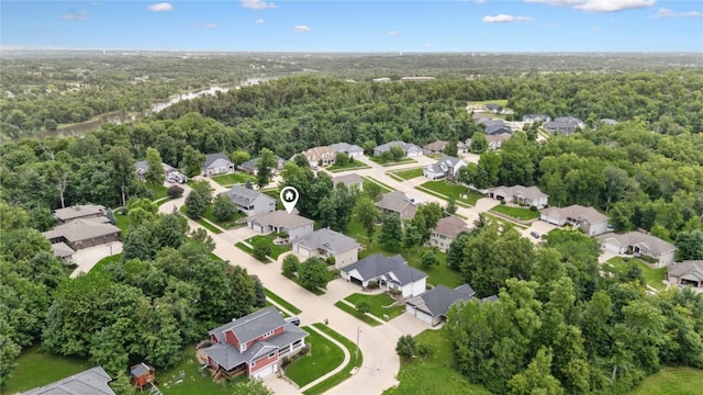 2021 Andrew Charles Dr NW, Cedar Rapids, IA 52405 - aerial view of property and surrounding area with nearby suburban area