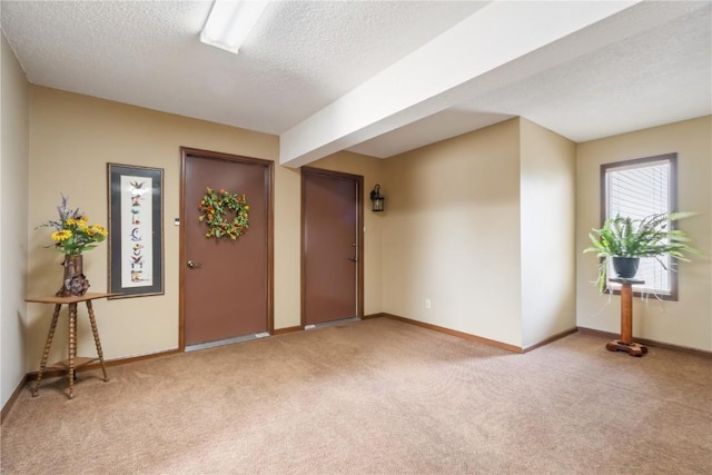 1580 Matterhorn Dr NE, Cedar Rapids, IA 52402 - carpeted entrance foyer with a textured ceiling and baseboards