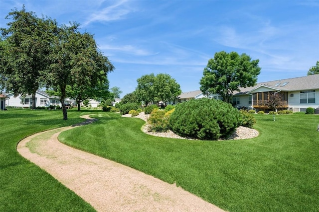1641 Greens Way Ct, Cedar Rapids, IA 52402 - view of community with a lawn and a residential view