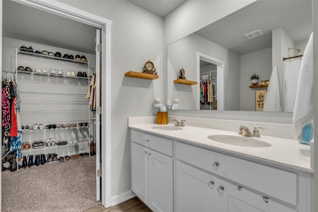 305 Sumac Dr, Palo, IA 52324 - full bath featuring double vanity and a walk in closet