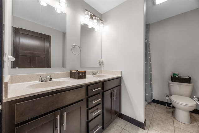 210 Northgate St NW, Shellsburg, IA 52332 - bathroom featuring double vanity and tile patterned floors