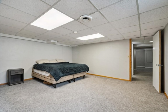 3642 Redbud Rd NE, Cedar Rapids, IA 52402 - bedroom with carpet floors and a paneled ceiling