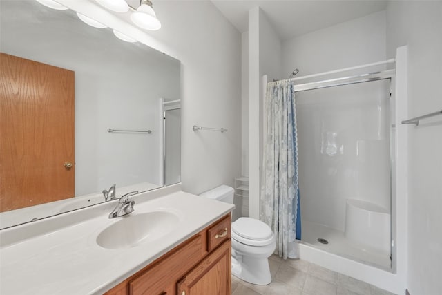 819 Winterberry Pl NE, Cedar Rapids, IA 52402 - full bath featuring a stall shower, tile patterned floors, and vanity