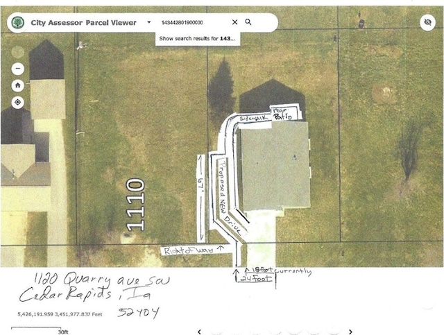 1120 Quarry Ave SW, Cedar Rapids, IA 52404 - map / location