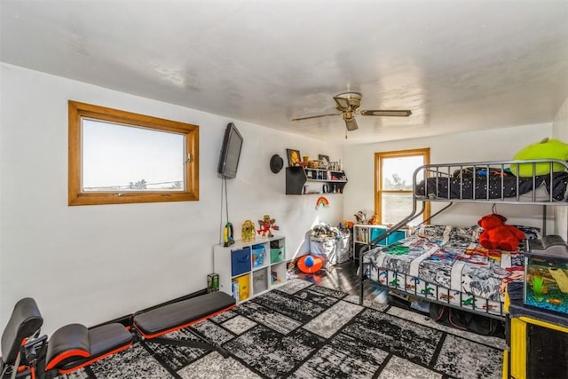 4100 Greens Grove Rd, Center Point, IA 52213 - bedroom with a ceiling fan