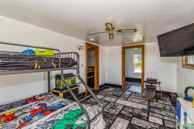 4100 Greens Grove Rd, Center Point, IA 52213 - bedroom with ceiling fan