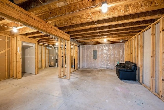 3212 Sherwood Pl, Marion, IA 52302 - unfinished basement featuring electric panel and heating unit
