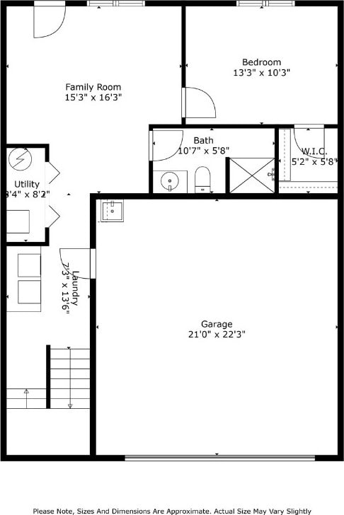 609 W Orange St, West Branch, IA 52358 - view of room layout