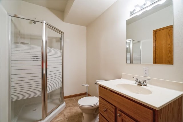 4118 Paradise Ct NW, Cedar Rapids, IA 52405 - full bath with a shower stall, vanity, and tile patterned floors