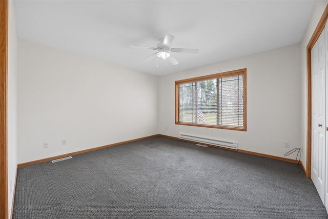 2054 Shortgrass Pl, Marion, IA 52302 - carpeted empty room featuring baseboard heating and ceiling fan