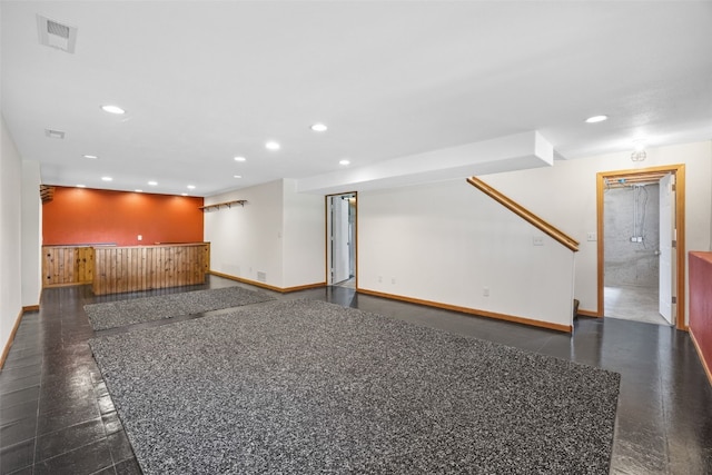 2054 Shortgrass Pl, Marion, IA 52302 - finished basement with recessed lighting, wet bar, and stairs