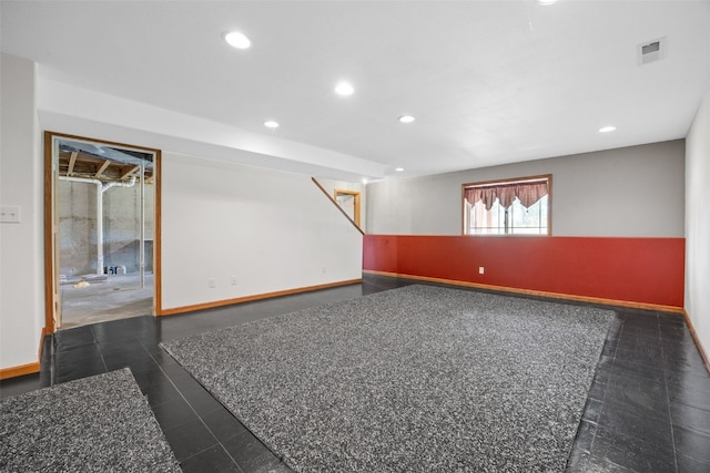 2054 Shortgrass Pl, Marion, IA 52302 - spare room featuring recessed lighting and stairway