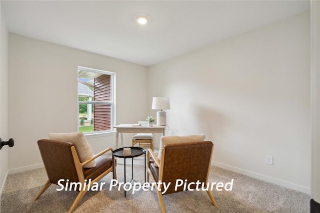 4620 Preston Ln, Iowa City, IA 52246 - carpeted home office with baseboards