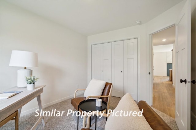 4620 Preston Ln, Iowa City, IA 52246 - office area with light carpet and recessed lighting