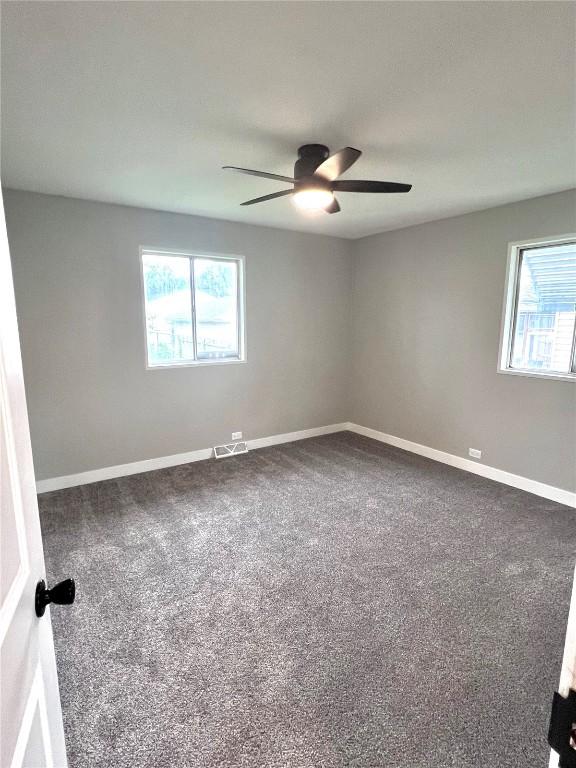 1705 NE Texas Ave, Cedar Rapids, IA 52402 - carpeted spare room featuring plenty of natural light and a ceiling fan