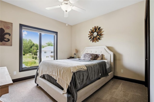 5512 Black Oak Dr NE, Cedar Rapids, IA 52411 - bedroom featuring baseboards and a ceiling fan