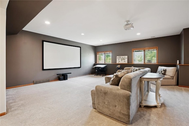 5512 Black Oak Dr NE, Cedar Rapids, IA 52411 - home theater with carpet flooring and recessed lighting