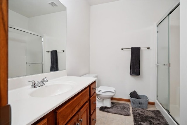 5512 Black Oak Dr NE, Cedar Rapids, IA 52411 - full bath featuring a stall shower, vanity, and tile patterned flooring