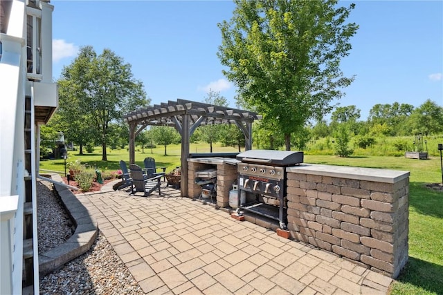 5512 Black Oak Dr NE, Cedar Rapids, IA 52411 - view of patio / terrace with a pergola and area for grilling
