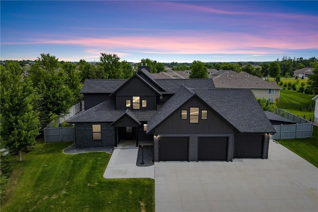 4395 Rec Dr, Marion, IA 52302 - modern inspired farmhouse featuring roof with shingles, driveway, and a garage