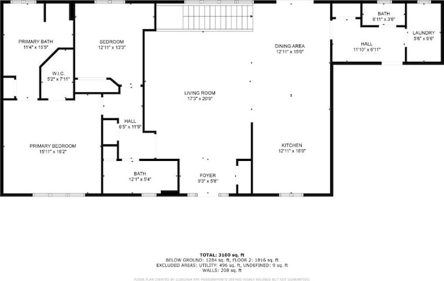 405 Linn Dr, Palo, IA 52324 - view of floor plan / room layout