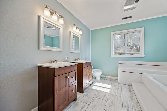 1608 10th St, Coralville, IA 52241 - bathroom with vanity and a bath