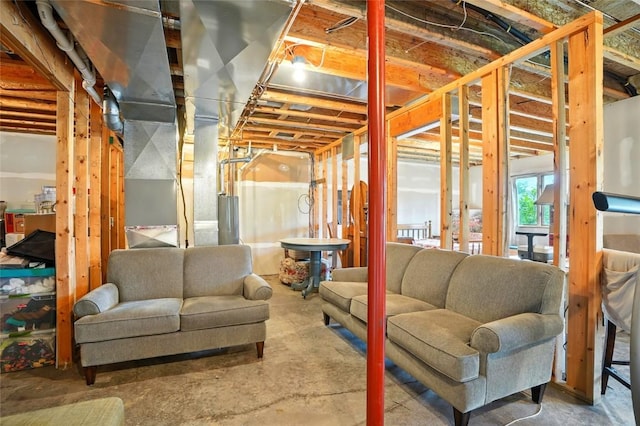 1459 Buckingham Ln, Iowa City, IA 52245 - basement with water heater