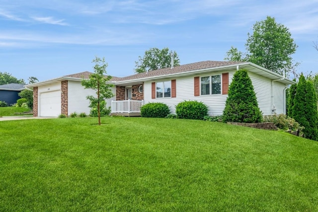 1595 17th Ave, Marion, IA 52302 - ranch-style house with a front lawn, driveway, and an attached garage