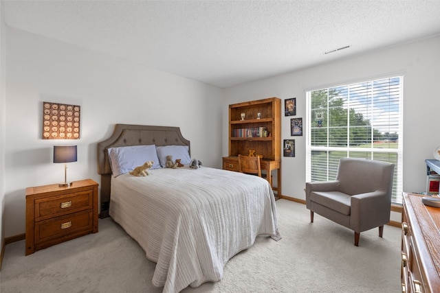 4710 Westchester Dr NE Unit C, Cedar Rapids, IA 52402 - bedroom featuring light carpet and a textured ceiling