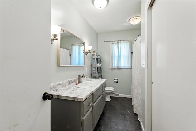 2113 Ridgewood Ave, Muscatine, IA 52761 - bathroom with vanity and unfinished concrete flooring