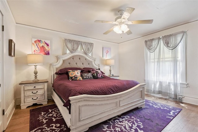 1727 Grande Ave SE, Cedar Rapids, IA 52403 - bedroom featuring wood finished floors and ceiling fan