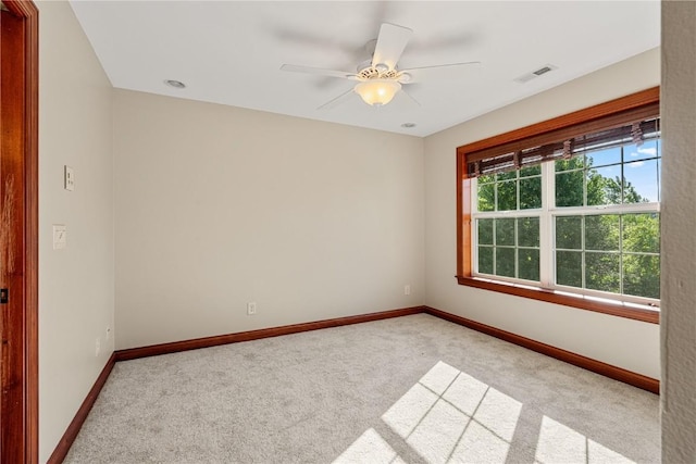 3037 Brookfield Dr, Marion, IA 52302 - carpeted empty room with baseboards and ceiling fan