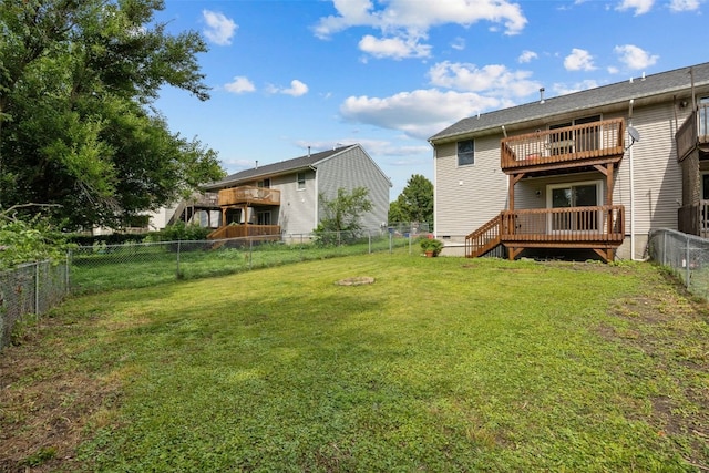 265 Parkview Ct, North Liberty, IA 52317 - fenced backyard with a deck