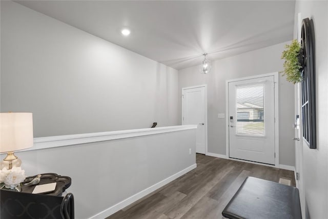 780 Brook Ridge Ave, North Liberty, IA 52317 - doorway with wood finished floors and recessed lighting