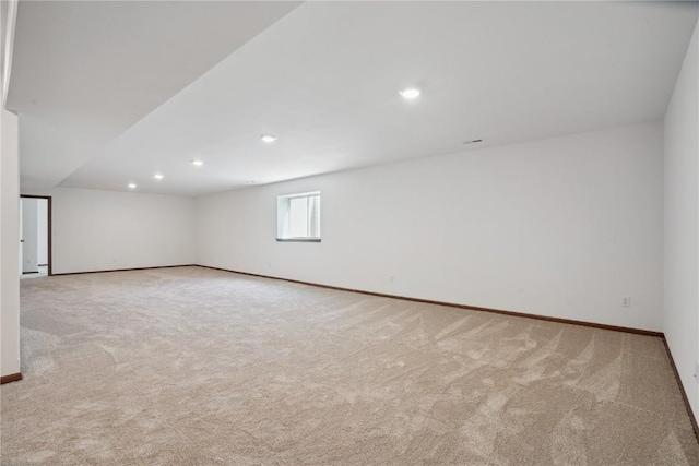 2903 Belle St SW, Cedar Rapids, IA 52404 - unfurnished room featuring carpet floors and recessed lighting