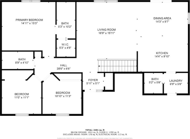 2903 Belle St SW, Cedar Rapids, IA 52404 - view of floor plan / room layout