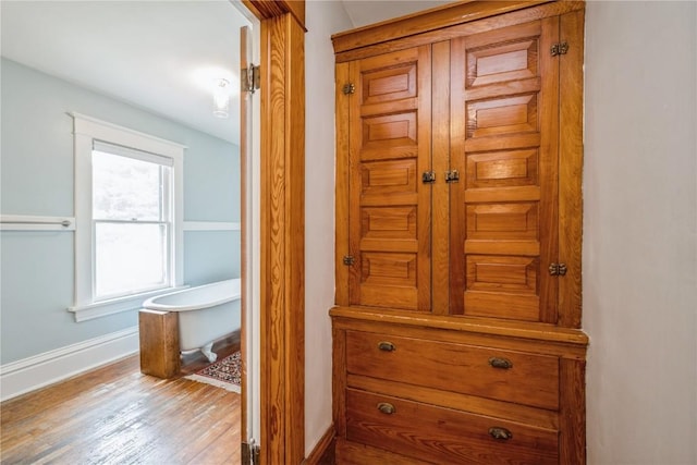 1022 19th St SE, Cedar Rapids, IA 52403 - detailed view of baseboards and wood finished floors