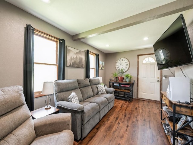 1 E Jefferson Ave S, Urbana, IA 52345 - living room featuring wood finished floors and recessed lighting