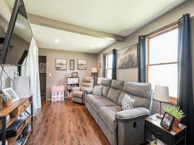 1 E Jefferson Ave S, Urbana, IA 52345 - living area featuring wood finished floors and recessed lighting