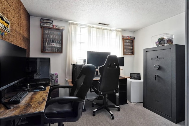 3140 Stratford Ln SW, Cedar Rapids, IA 52404 - carpeted office featuring a textured ceiling