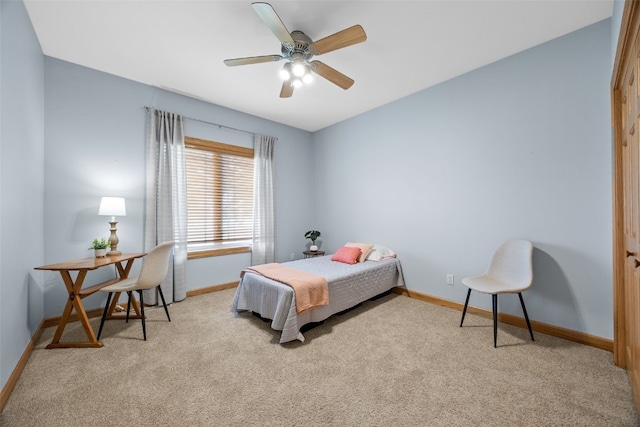 6845 Flint Rock Ct, Marion, IA 52302 - carpeted bedroom featuring baseboards and ceiling fan
