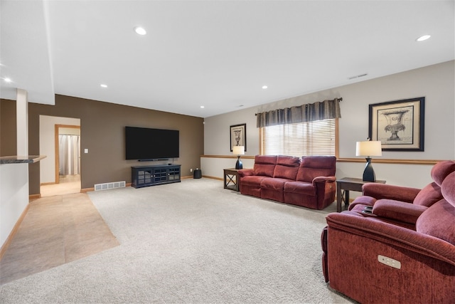 6845 Flint Rock Ct, Marion, IA 52302 - living room with light colored carpet and recessed lighting