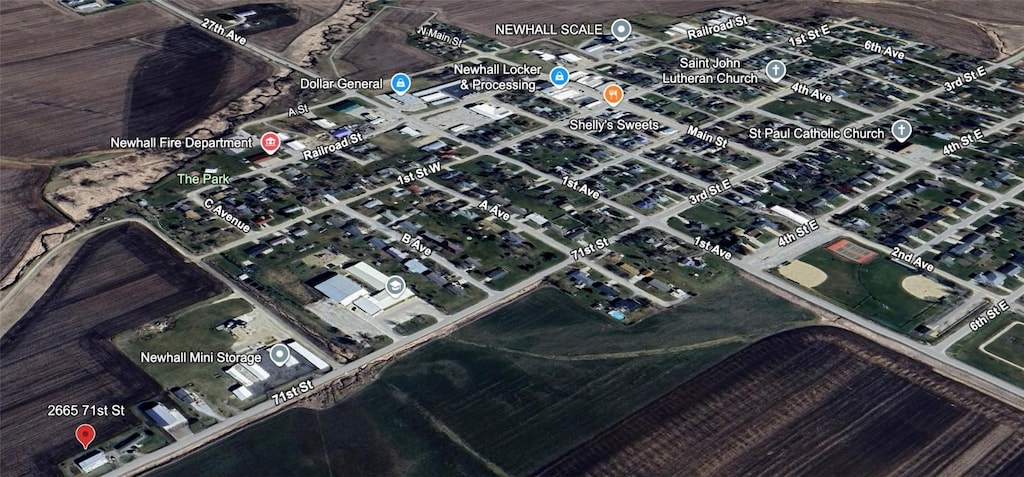2665 71st St, Newhall, IA 52315 - map of property location